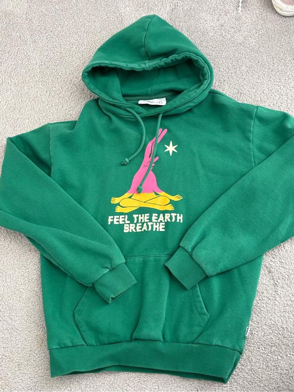 Parks Project Green Pullover Hoodie with Drawstring